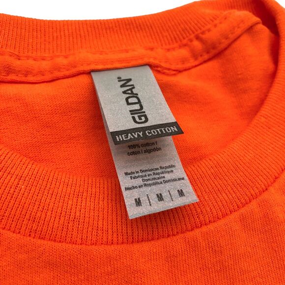 NEW Dodge Ram Guts and Glory T Shirt Womens Medium Built to Serve Ram Orange - Picture 5 of 5